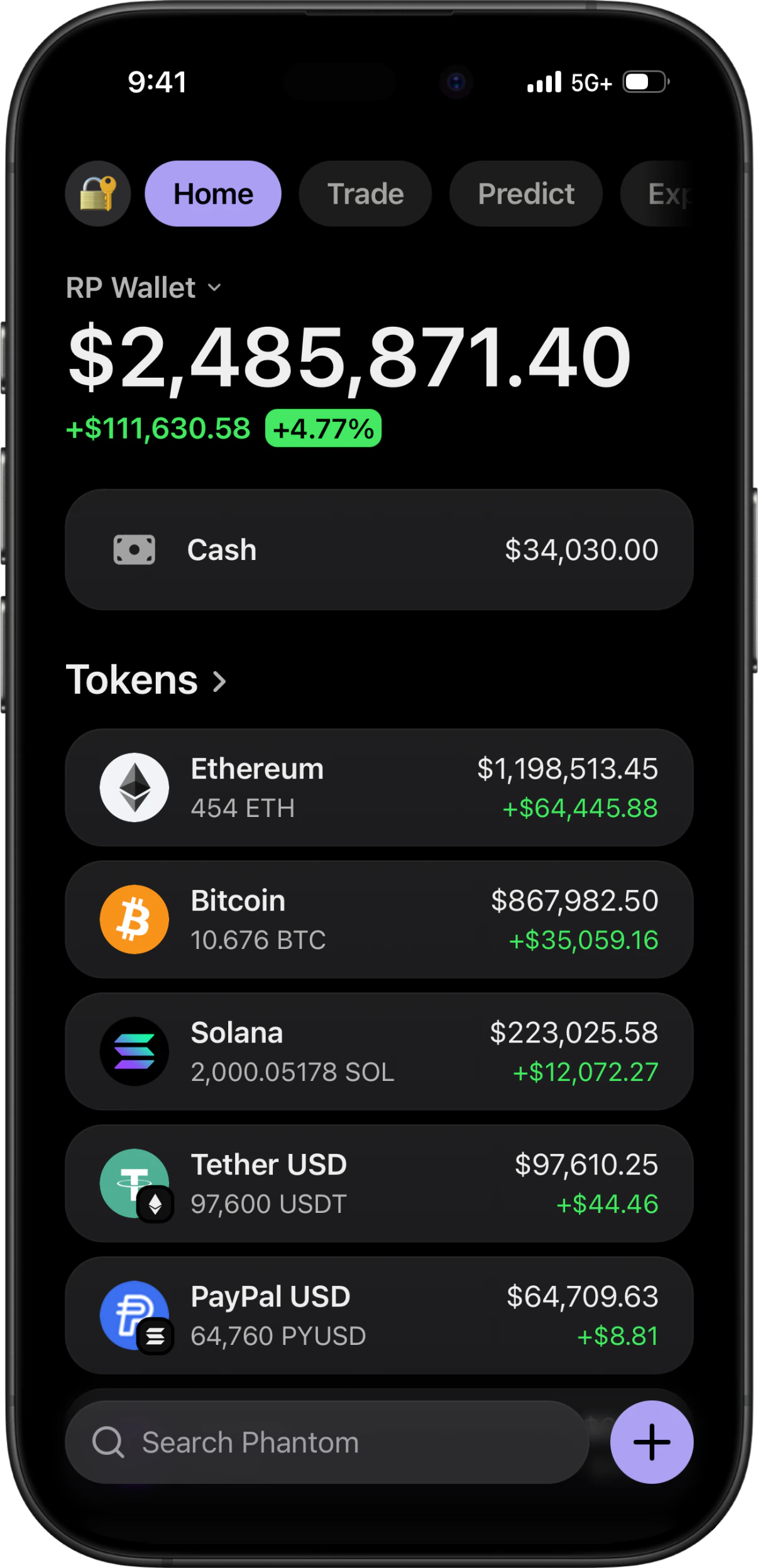 Phantom Wallet Simulator